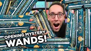 OPENING 24 HARRY POTTER MYSTERY WANDS | Magical Creatures Series | Walmart Haul