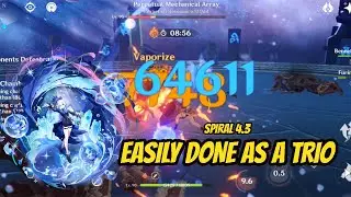 Spiral Abyss 4.3 Daily | C1 Furina Vaporize & C0 Alhaitham Aggravate Trio | Genshin Impact Mobile