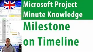 MS Project 2022 ● Add a Milestone to Timeline ● Minute Knowledge