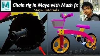 vehicle rig in maya and chain rig with mash fx