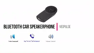 VeoPulse B PRO Bluetooth Car Speakerphone Unboxing & Demonstration