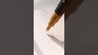 Golden POSCA marker ✨ #youtubeshorts #posca