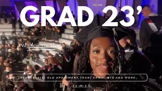 a wholesome GRADUATION vlog | rehearsal, grwm, errands, apartment tour, and more...