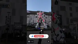 found gundam robot statue on google map and google earth 