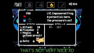What a Mean Cat... - RIBBIT! A Deltarune MOD by TheMaximus!