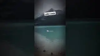 The amazing view of Lake Louis in Banff, Canada #shortsvideo #nature #banff
