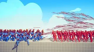 SPEAR THROWERS vs 100x MELEE UNITS 1 | TABS - Totally Accurate Battle Simulator