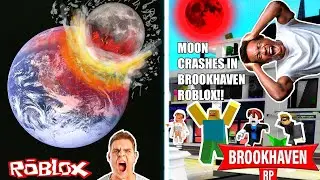 MOON CRASHES INTO EARTH IN BROOKHAVEN RP 🏡 ROBLOX!!!