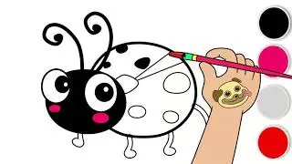 How to Draw Ladybug | Drawing Coloring and Painting