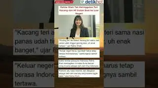 Raline Shah Bawa Teri Kacang Ke Luar Negeri 
