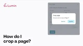 How to crop pages
