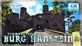 Burg Hanstein, Teufelskanzel, Lindewerrablick, Touringen Stempeltour, Kammweg, Panoramablick.