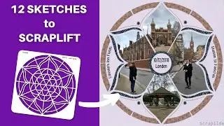 Flip Through 12 Creative Sketch Ideas Using Rosette Template