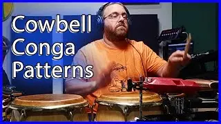 Linear Grooves With Cowbell and Conga Drums