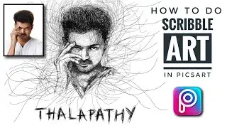 Learn How to do Scribble Art in PicsArt || Scribble Art tutorial for begginers || PicsArt tutorial
