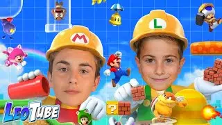 Leo y Mikel en Super Mario Maker 2
