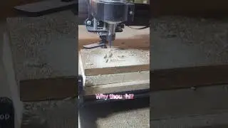 Whhhhhyyyy???? #cnc #cncmachine #cncfail #fail #woodworker #woodworking #asmr