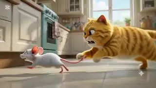 Kedi ve Fare Birbirini Kovalıyor! 😂🐱🐭 | Çok Komik Macera