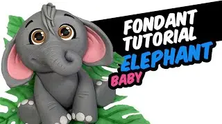 Fondant tutorial | BABY ELEPHANT | cake topper