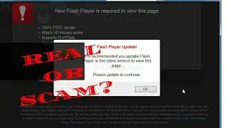 Adobe Flash Player Update Pop-Up | How to Know if it is a Scam