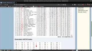A Quick Tour of the ASCII Table