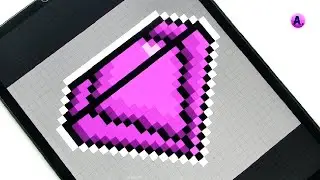 Draw Diamond Pixel Art💎 ART illustration procreate | Pixel Art| Satisfying & Relaxing Art| @ArtwithA