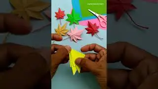 Diy paper maple leaf handmade origami craft