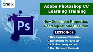 adobe photoshop tutorial for beginners CC-rectangular and elliptical marquee tool | Grafix-Vidya