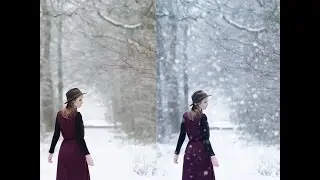 Photoshop tutorial: How to create a snowfall effect