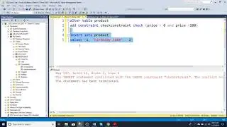 How to use check in SQL server manager