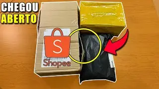 RECEBI UM PACOTE ABERTO, SERÁ QUE CHEGOU TUDO CERTO ? - UNBOXING SHOPEE.