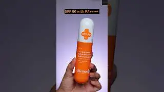 The Derma Co 1% Hyaluronic Quick-Absorbing Sunscreen Spray - Fragrance Free  #shorts #sunscreen