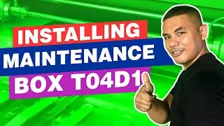 How to install maintenance box t04d1 on Epson printers.