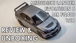 Mitsubishi Lancer Evolution 8 MR FQ400 Otto Mobile 1/18 Resin Model Unboxing & Review