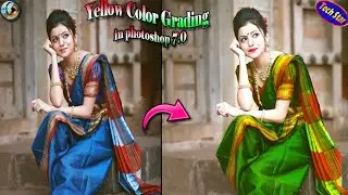 How to create Yellow color Gradding in Photoshop.