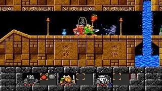 The Lost Vikings walkthrough [DOS] Egypt | Level 12-17
