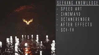 Glowing Deer | Speed Art | Cinema4D / Octane Render