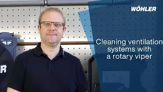 Cleaning ventilation systems with a rotary viper