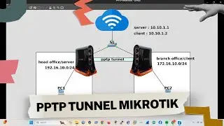 Konfigurasi PPTP di Router Mikrotik dengan GNS3 - Routed Network VPN Tunnel