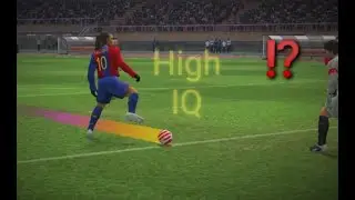 RONALDINHO HIGH IQ PLAY & GOAL  🧠  | FC BARCELONA | PES 6