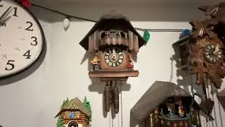 My first ever cuckoo clock strikes 12 PM!