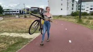 Maxun One solarbike light weight walking Mariya Koptyeva