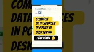Common  Data Sources in Microsoft Power BI Desktop ✨✨ How many connectors⁉️ Video 2 of 2