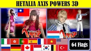 Hetalia Axis Powers 3D Anime (XNALara XPS 3D Model)