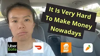 I Had A Good Lunch Rush, But It DIED Afterwards | Uber Eats, DoorDash, SkipTheDishes & Instacart