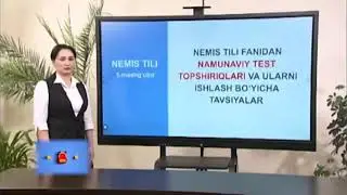 NEMIS TILI fanidan online dars test yechish namunalari online repetitor o'zbek tilida
