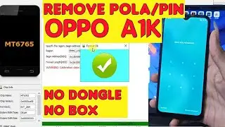 Hapus Pola oppo a1k tanpa dongle dan box