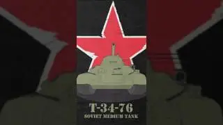The T-34/76 | #ww2 #history #tank #world #shorts