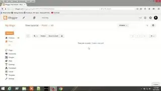 How to create new post in blogger.com and publish post using blogger
