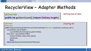 Week04 Recycler View Demo